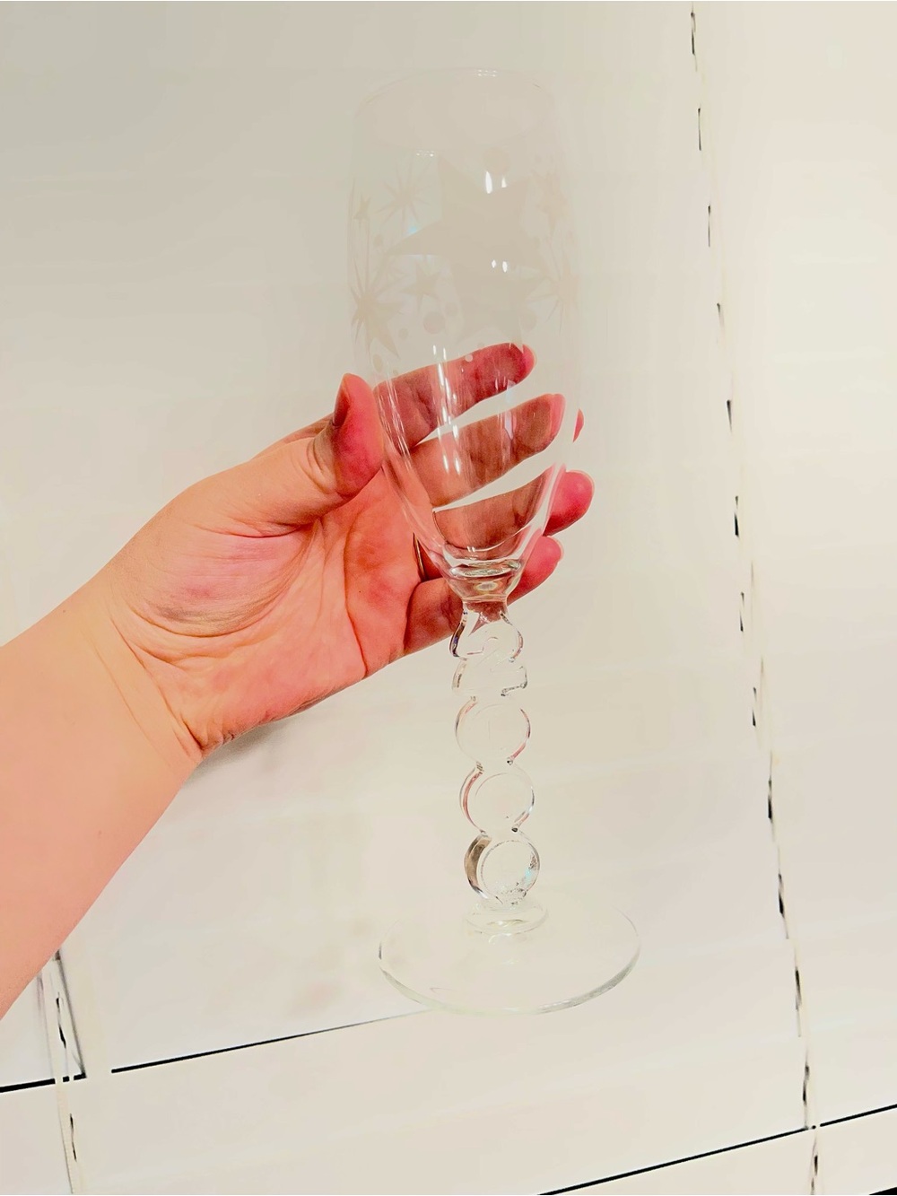 Champagne glass from 2000